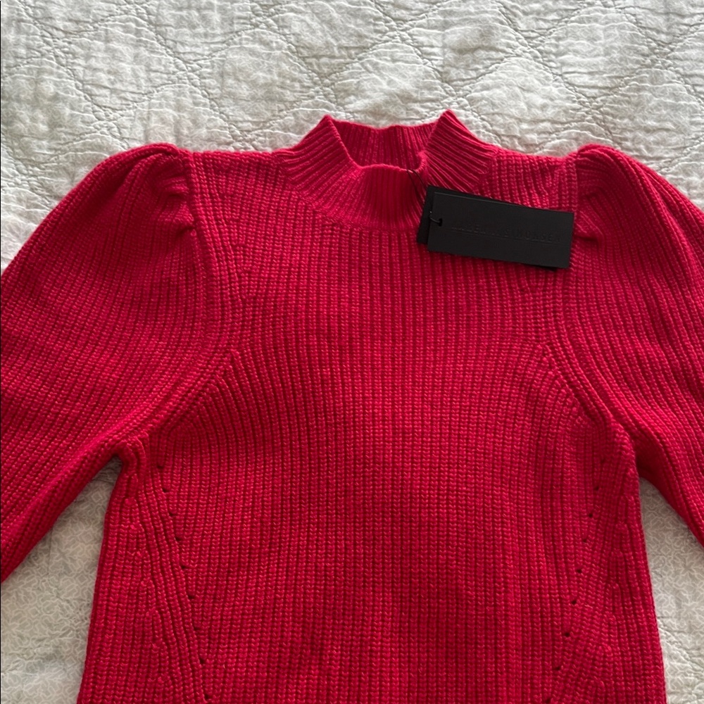 Karen by Simonsen Vibrant strawberry pink Women's Turtleneck Sweater.